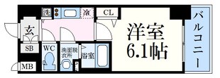 プレサンスジェネ新神戸ステーションフロントの物件間取画像